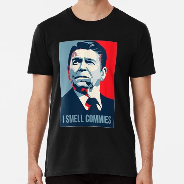 Reagan Reagan I smell Commies Vintage Politician Premium T-Shirt S-5XL