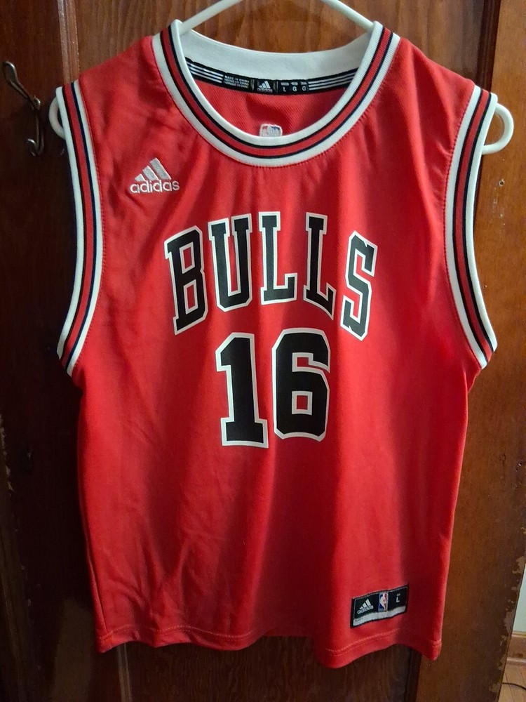 Adidas Men's Chicago Bulls Pau Gasol #16 Jersey Red-Large