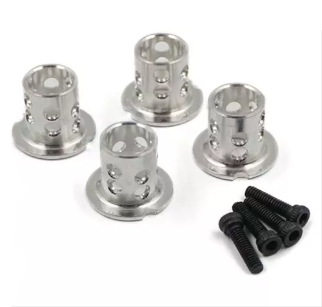 ALLOY  Adjustable Body Mounts 4pcs Silve for 6mm body post for 1:10 RC car truck