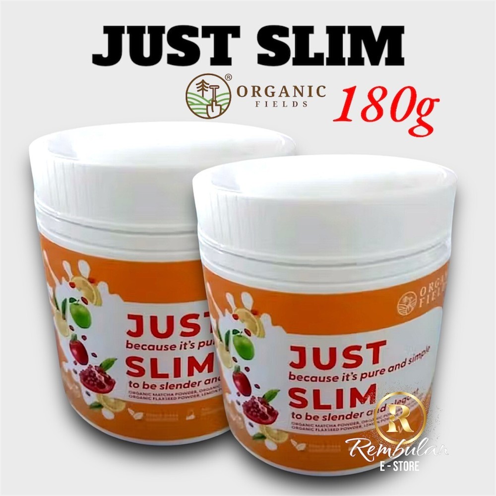 Organic Just Slim Superfood Weight Control & Detox 180g Exp 2027