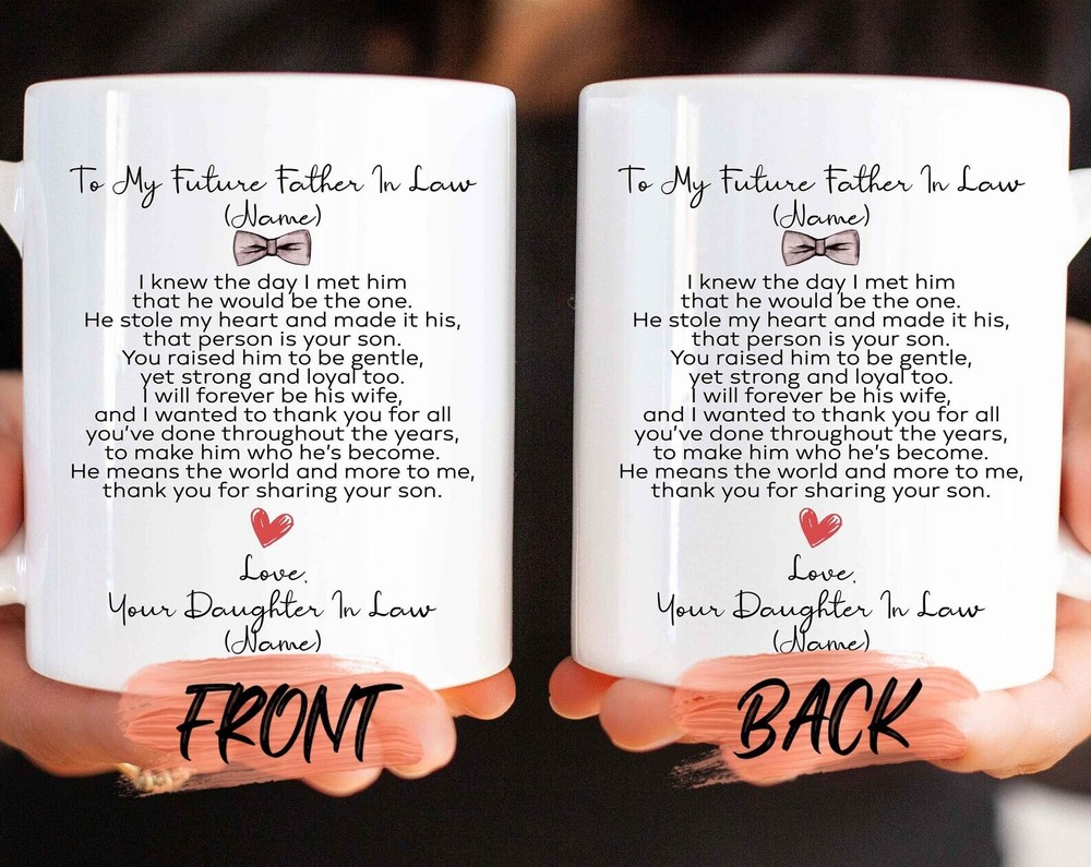 Father In Law Gift Future Father In Law Mug For Fil Wedding Father In Law Mug