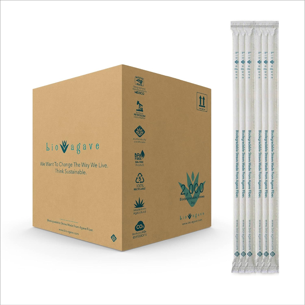 Standard Straws Individually Wrapped Biodegradable 8.25