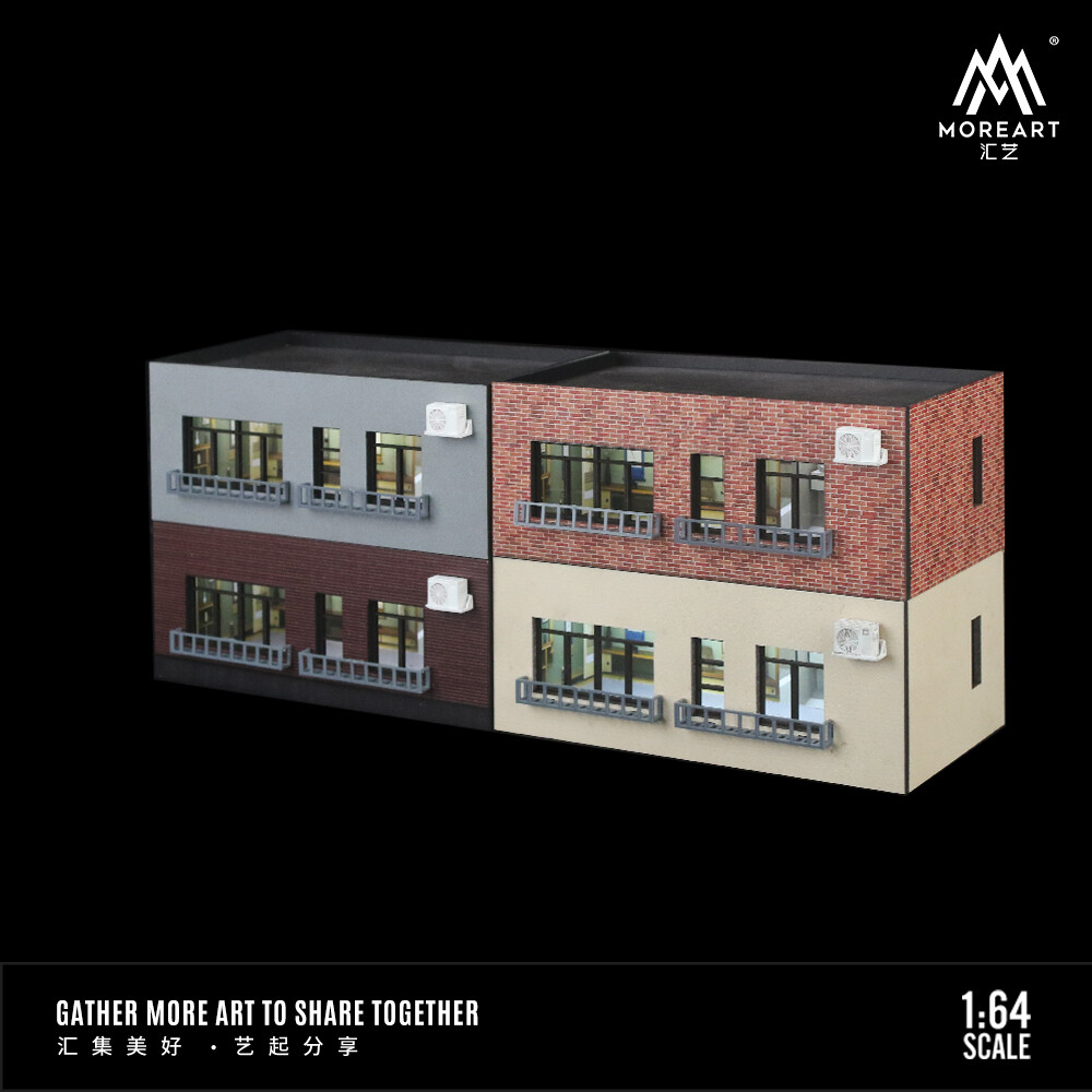1/64 Scale Miniature Car Parking Lot Diorama City Scene Display Model Gift