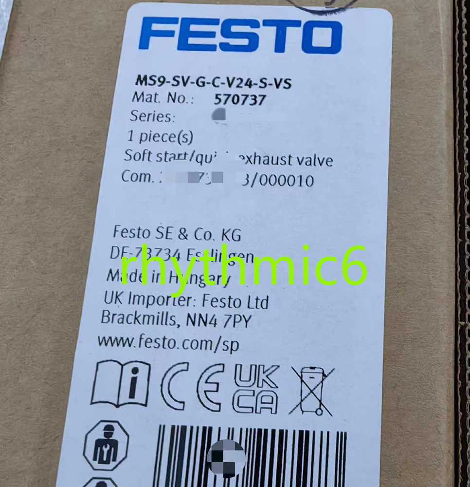 Brand New MS9-SV-G-C-V24-S-VS Pneumatic components soft start