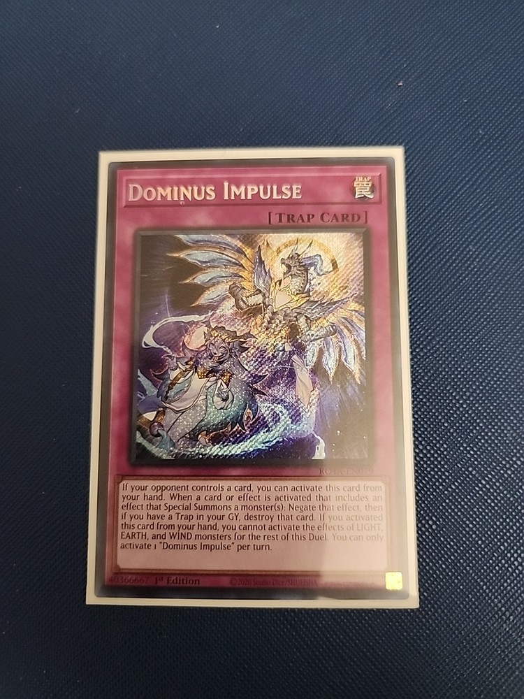YuGiOh Dominus Impulse ROTA-EN079 1st Ed Secret Rare NM
