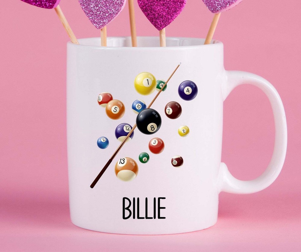 Personalized Billiards Mug Billiards Gift Ideas Billiards Cup Gifts For