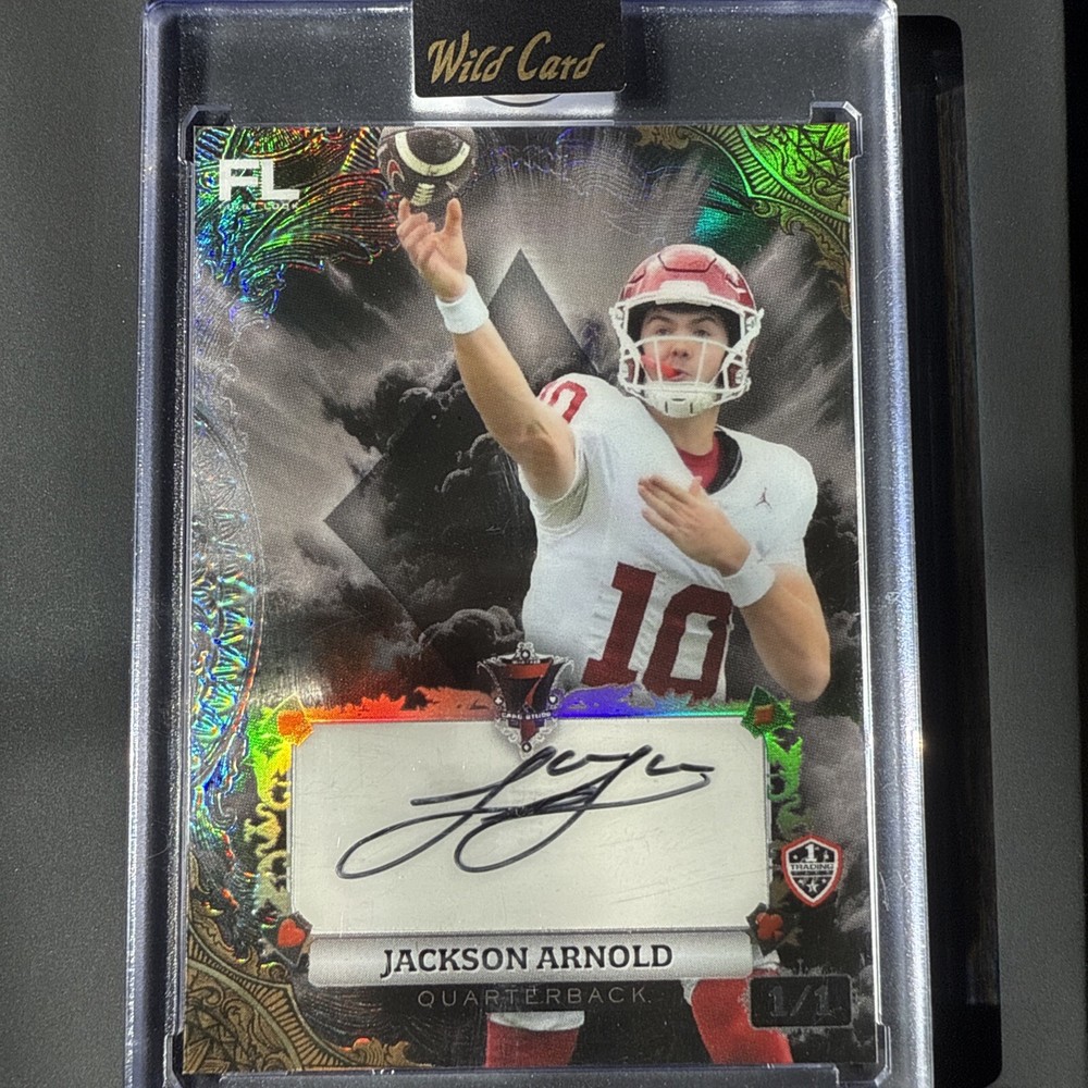 2024 Wild Card Joker Jackson Arnold Rookie 1/1 Auto Card