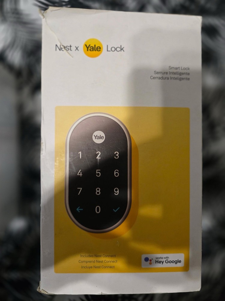 New Nest x Yale RB-YRD540-WV-619 Smart Lock with Nest Connect - Satin Nickel