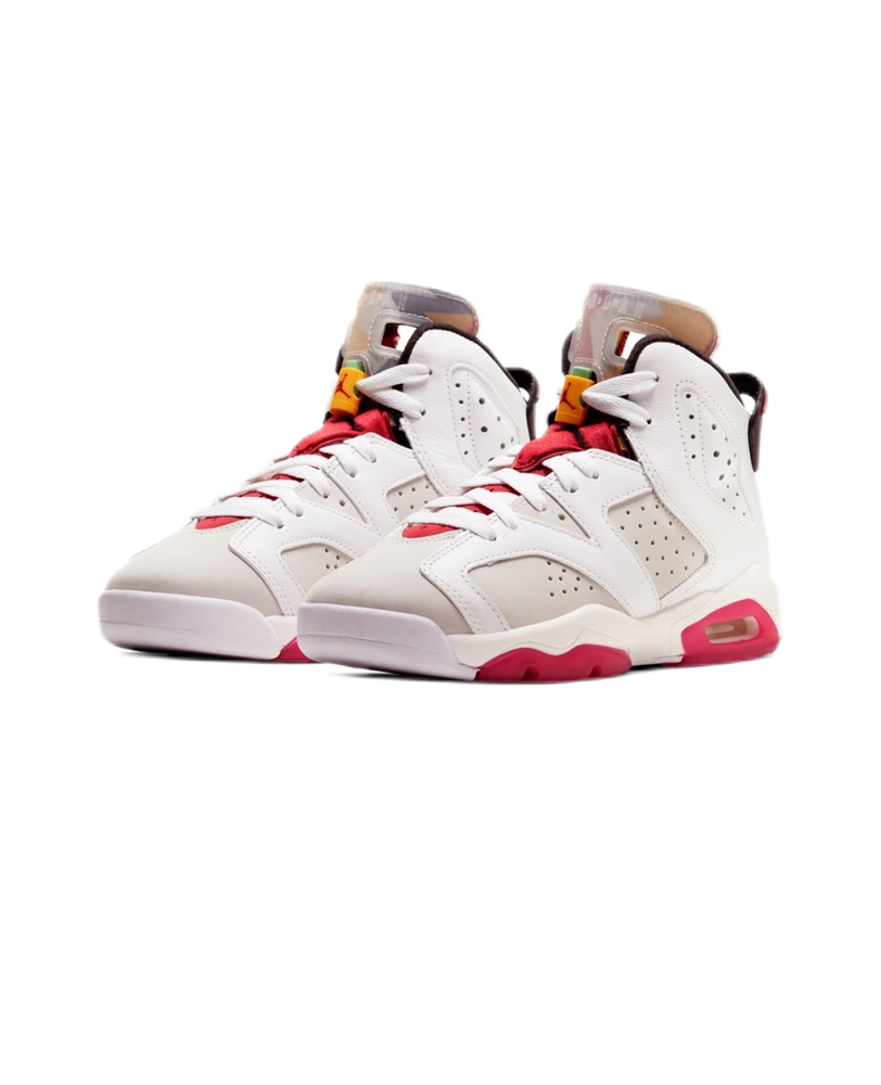 NIKE AIR JORDAN VI 6 RETRO GS HARE GREY WHITE BLACK INFRARED 384665-062