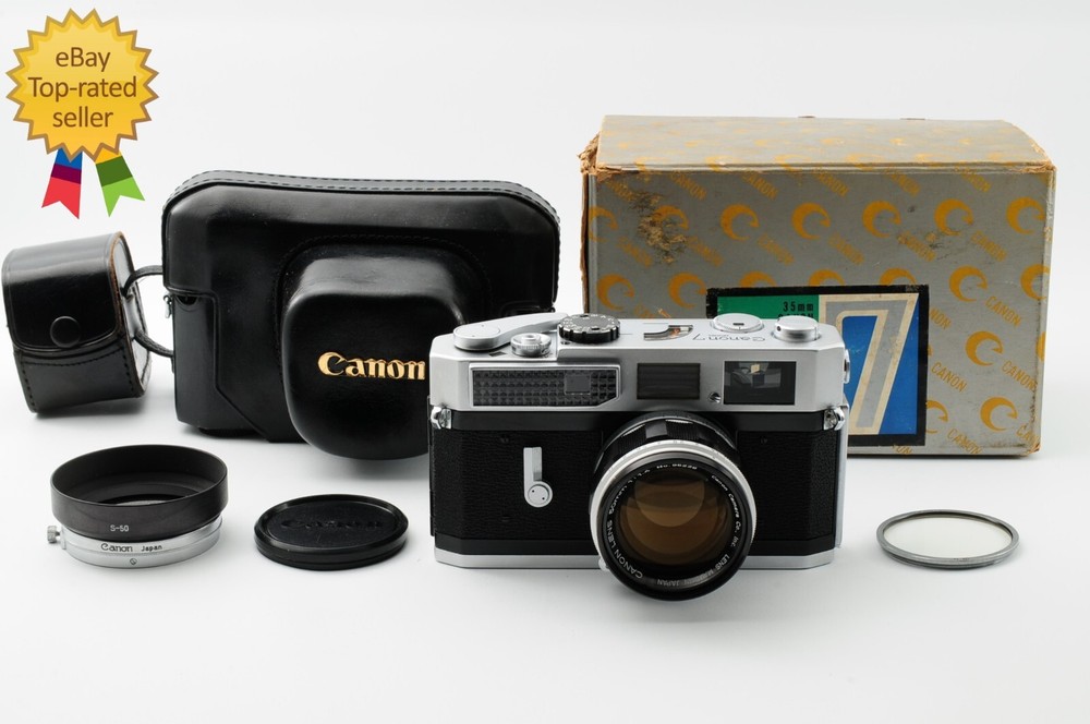 MINT Canon Model 7 Rangefinder Film Camera with 50mm f1.4 L39 LTM Lens from Japan