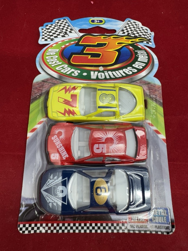Set Of 3 Diecast 1:64 Greenbrier International DTSC Race Cars Nip