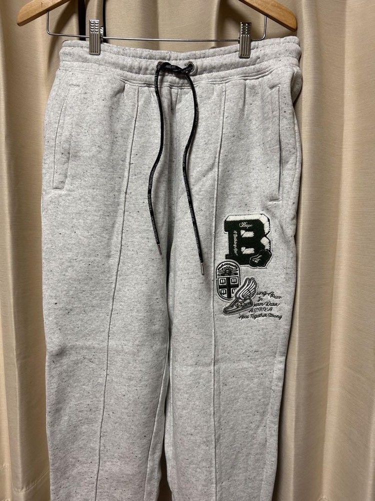 Used Grey Embroidered Sweatpants M-10540 in Very Good Condition