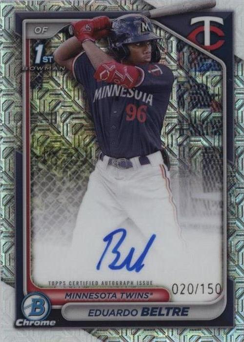 2024 Bowman Chrome - Prospect Autographs Hta Choice Refractor #CPA-EB Eduardo Beltre /150 (AU, RC)