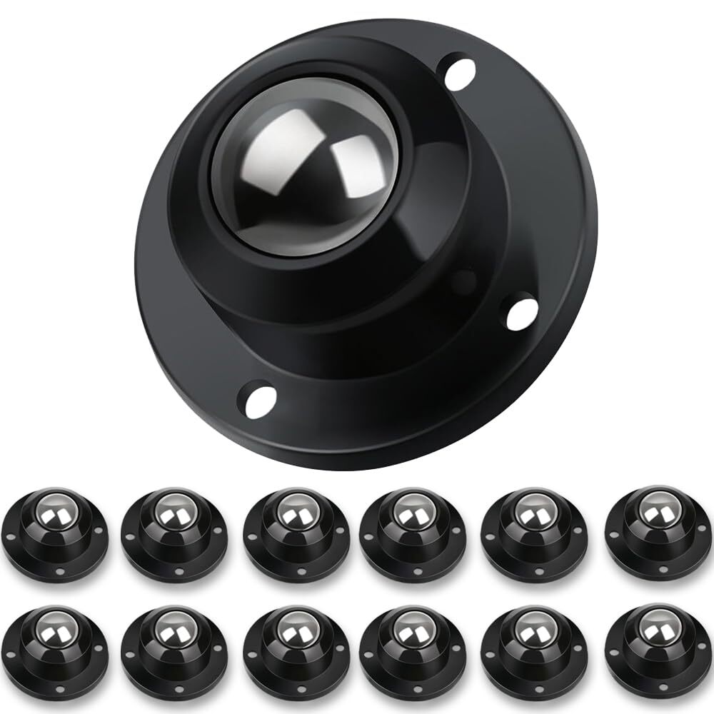 Deear Self Adhesive Caster Wheels for Furniture,Storage Box,Trash Can,PC Stai...