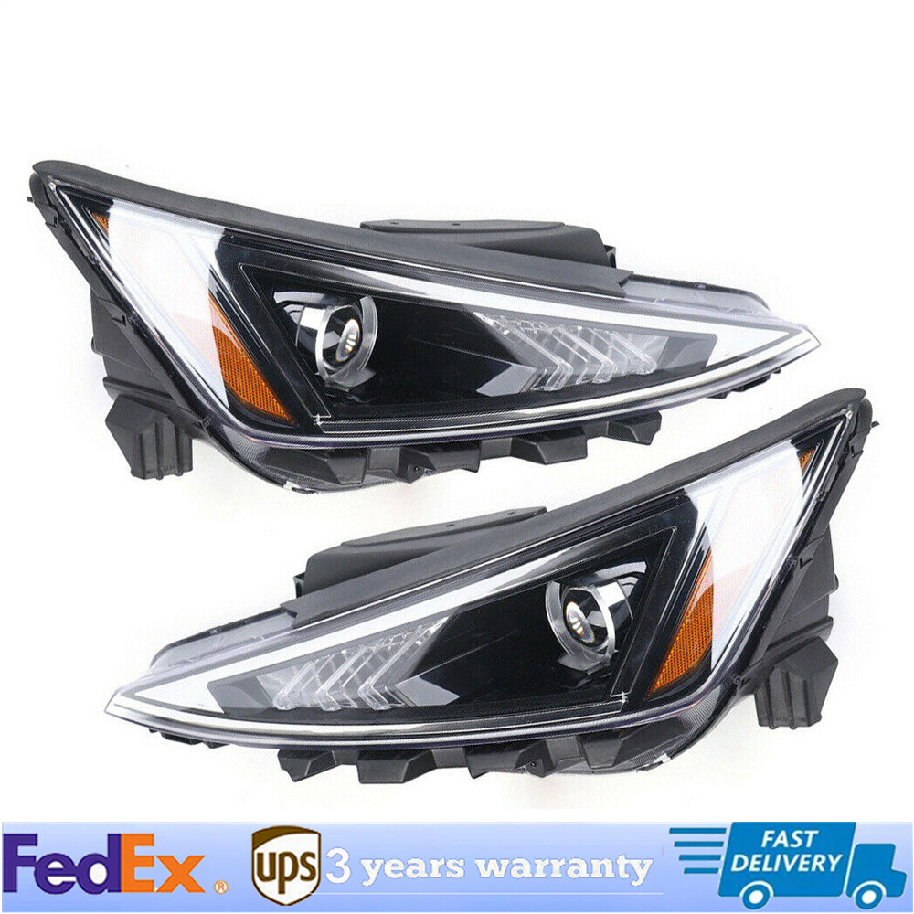 Left+Right Headlights For Hyundai Elantra 2019-2020 Driver+Passenger Headlamps