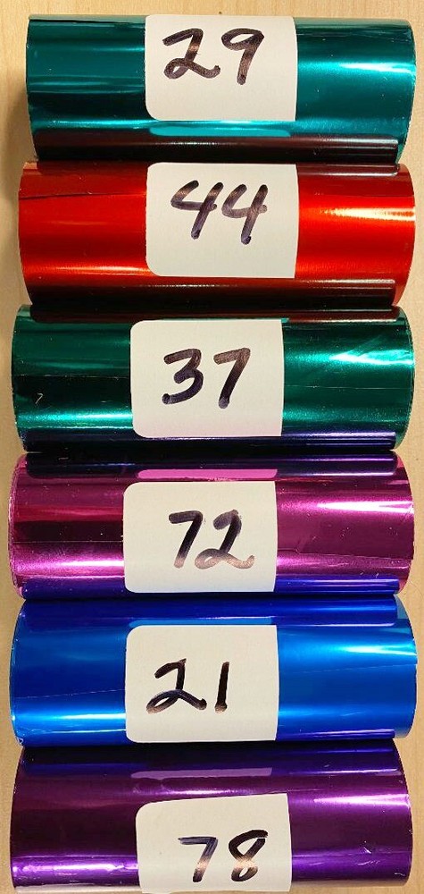 Kingsley Hot Stamp Stamping Foil - Hot Colors - 6 Roll pack -3
