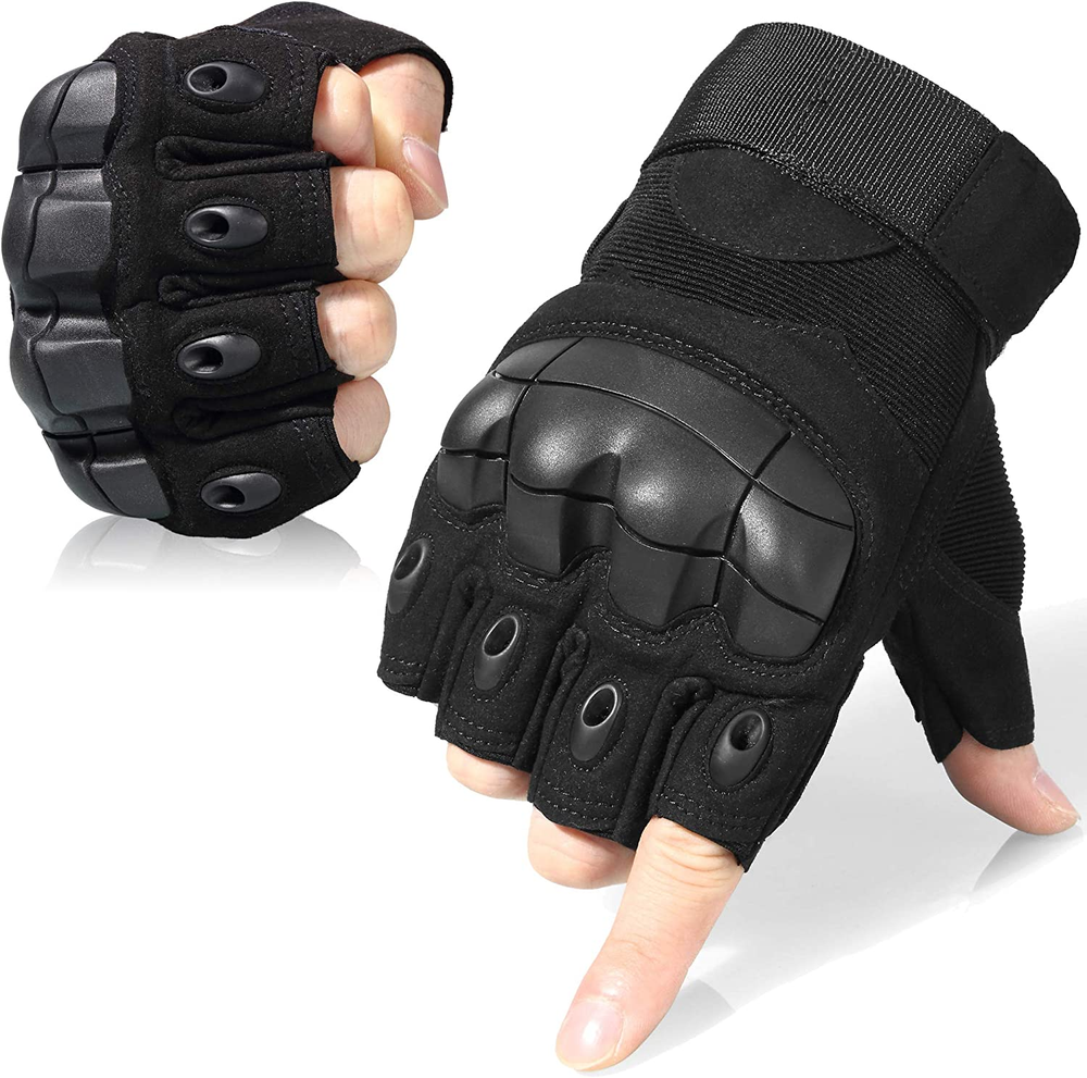 Tactical Fingerless Gloves for Motorcycle Cycling Climbing Hiking Hunting