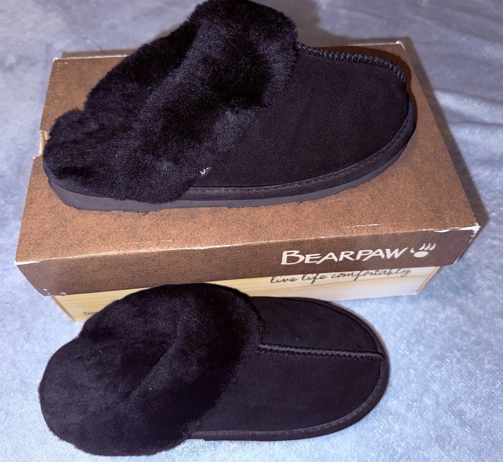 Black Bearpaw Slides Women's Size 7