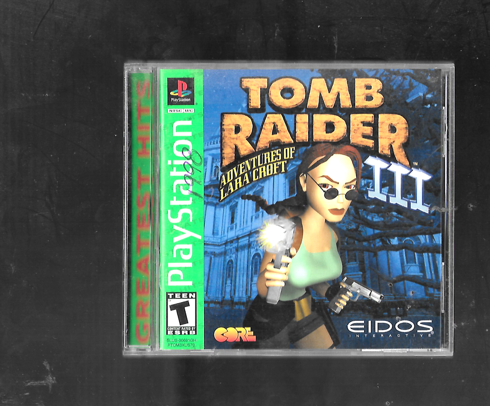 playstation 1-tomb raider 3-with players manual