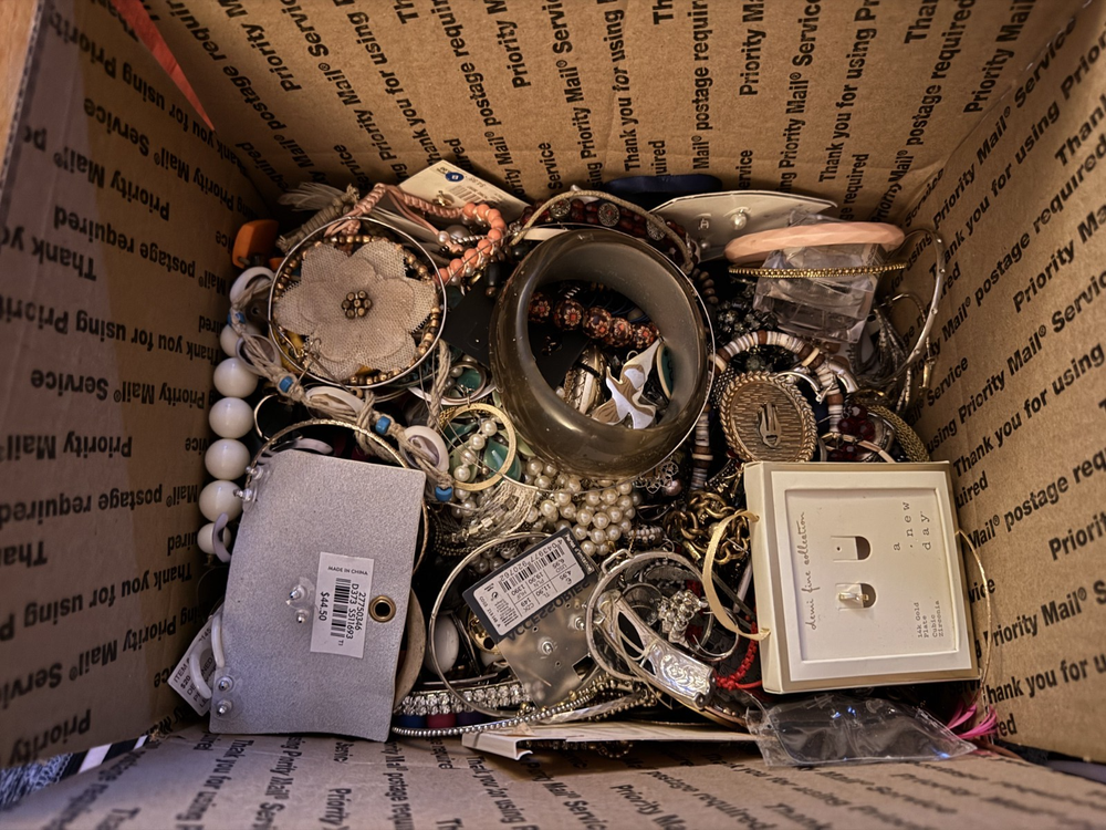 MIXED Wearable Costume Jewelry Craft Box Lot HUGE Box Lot #4 14 lbs 15.6 oz