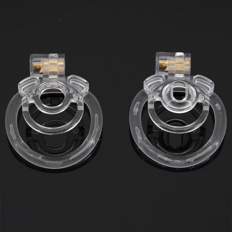 Transparent Men Chastity Cage Chastity Device Locks Rings Abstinence Restrain