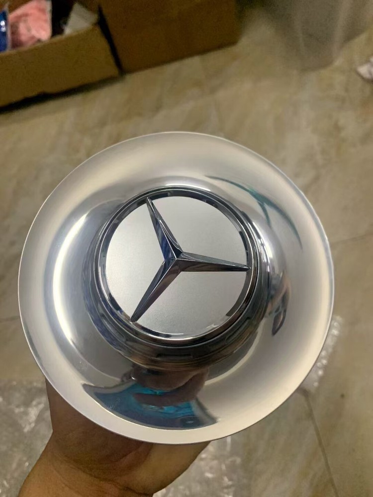Mercedes OEM Silver Center Cap For Forged Wheels C63 S65 00040011007756