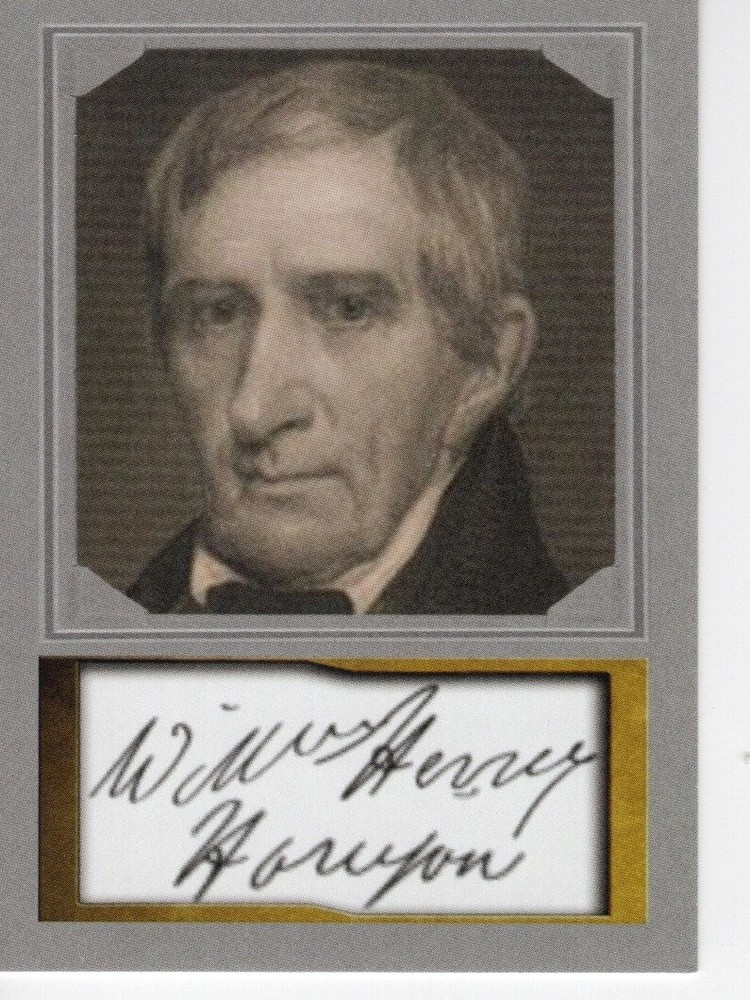 William H Harrison Presidential ACEO Portrait by D Gordon Facsimile Autograph NM+ #9
