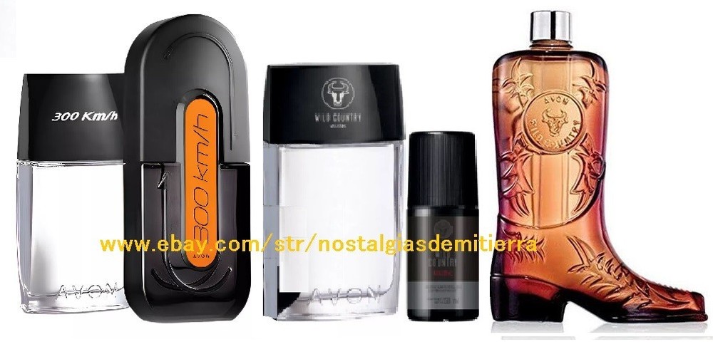 Avon WILD COUNTRY Y KM 300 SET DE 5 PIEZAS PARA CABALLERO PAQUETE ESPECIAL