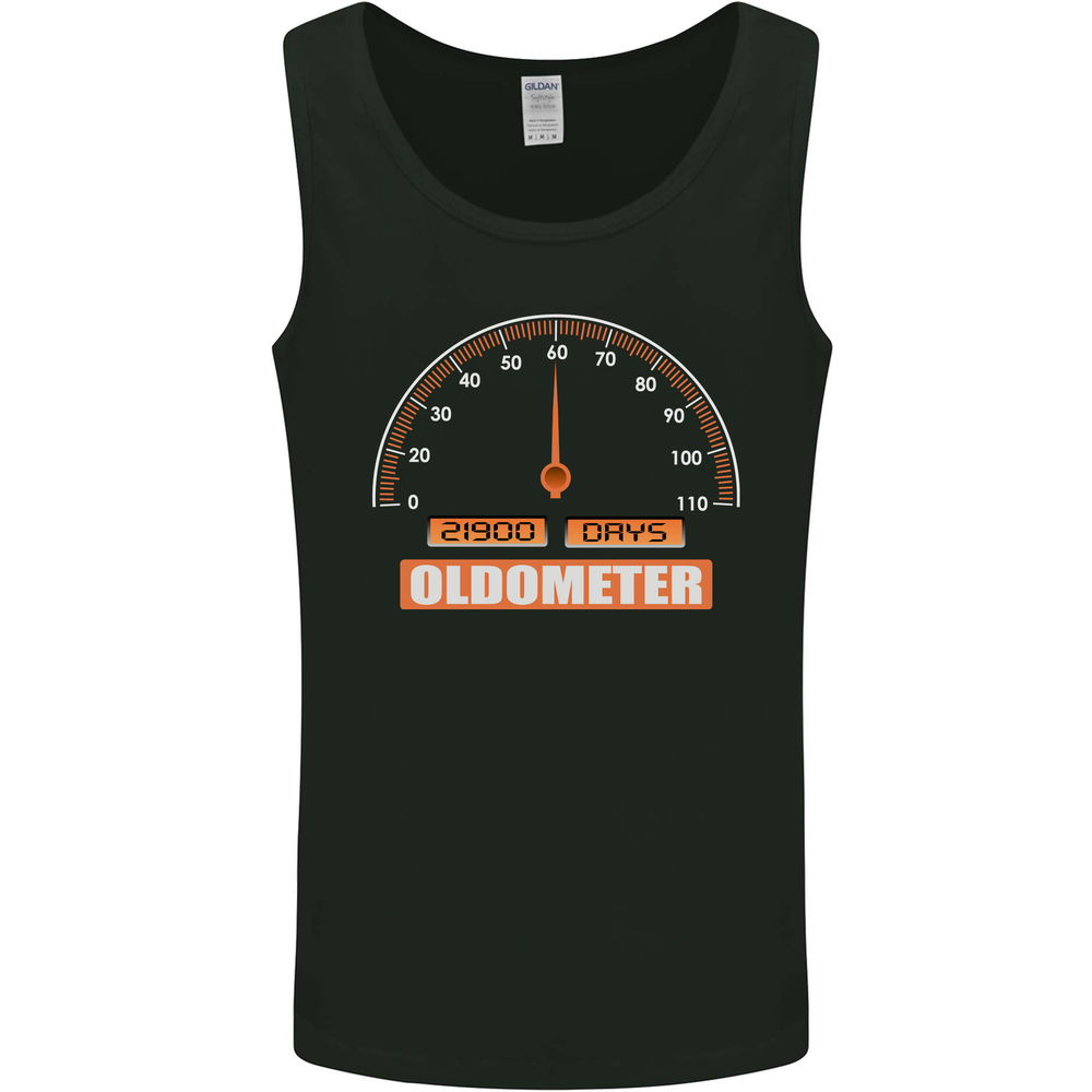 60th Birthday 60 Year Old Ageometer Funny Mens Vest Tank Top
