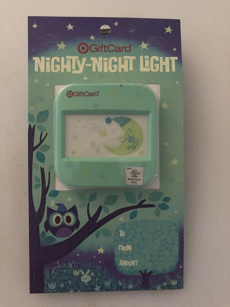 Target Gift Card #1136 Nighty-Night Light UnScratched NCV