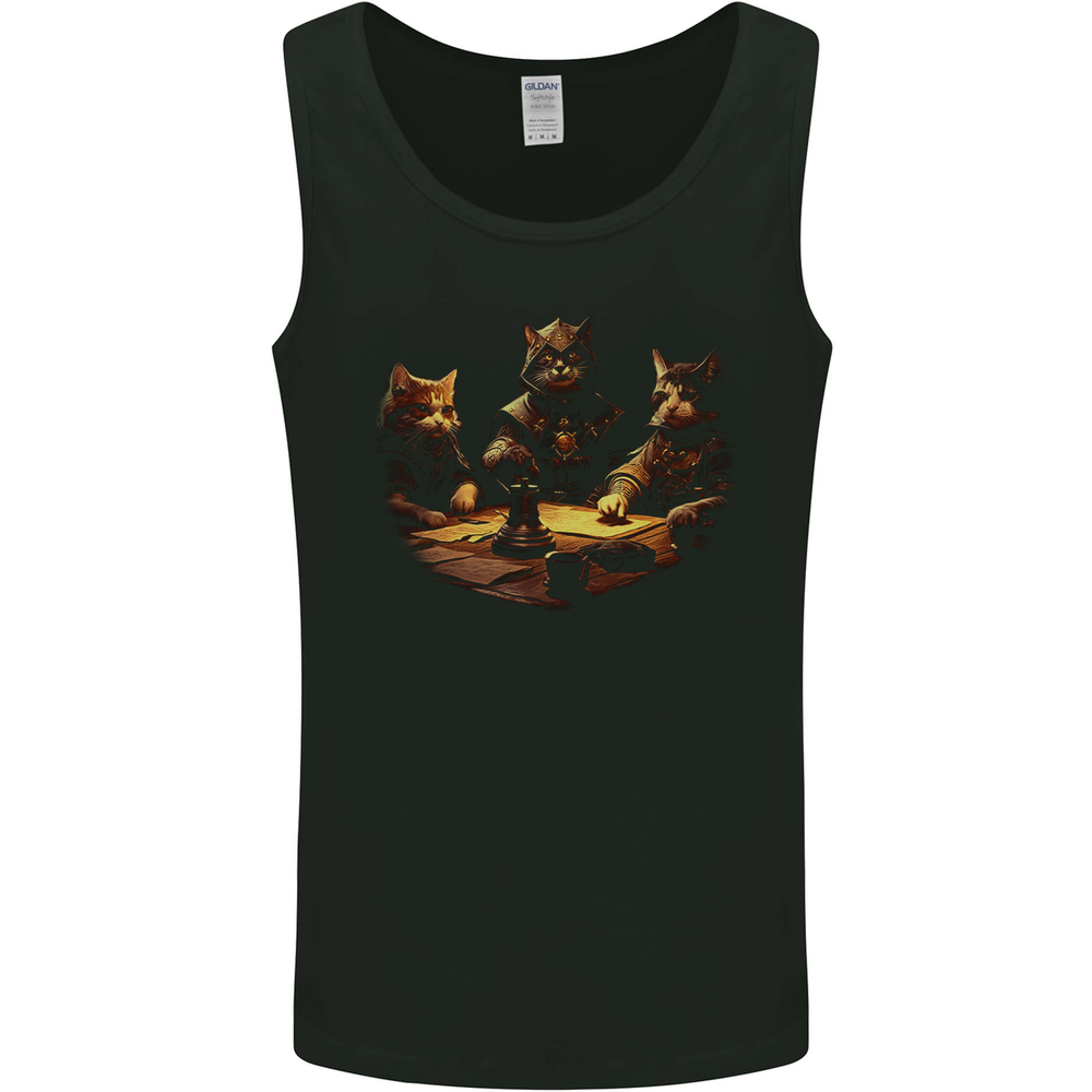 RPG Cats Role Play Games Mens Vest Tank Top