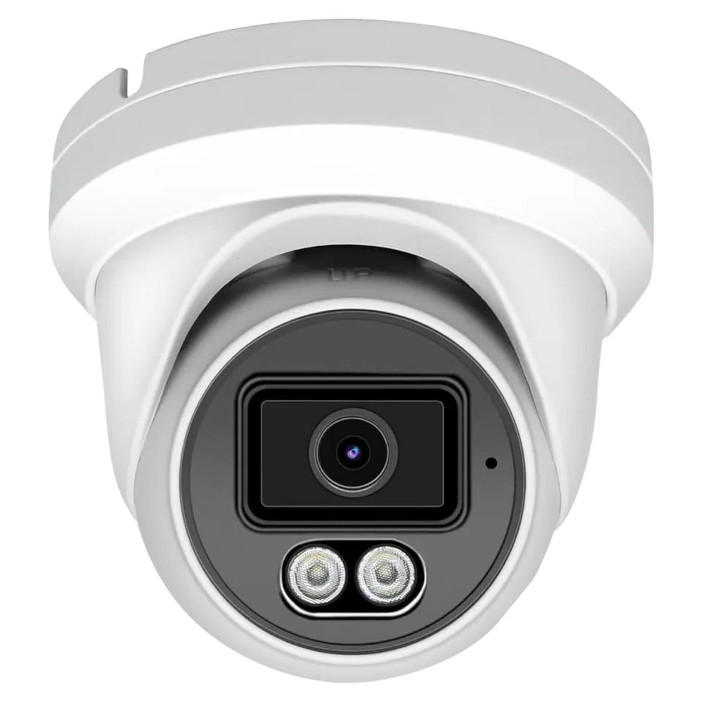 Hikvision/ Uniview Compatible 4MP PoE IP Turret Dome Camera with Microphone/A...
