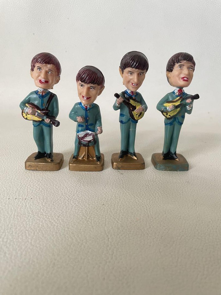 Beatles Figures Bobblehead 4 Pieces John Lennon Paul Mccartney