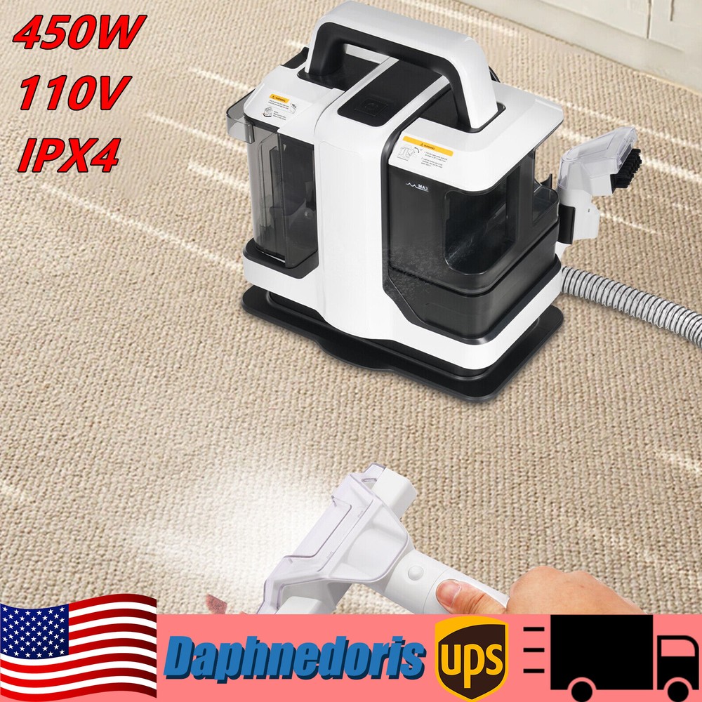 Portable 450W Handheld Carpet Couch Deep Cleaner Machine  