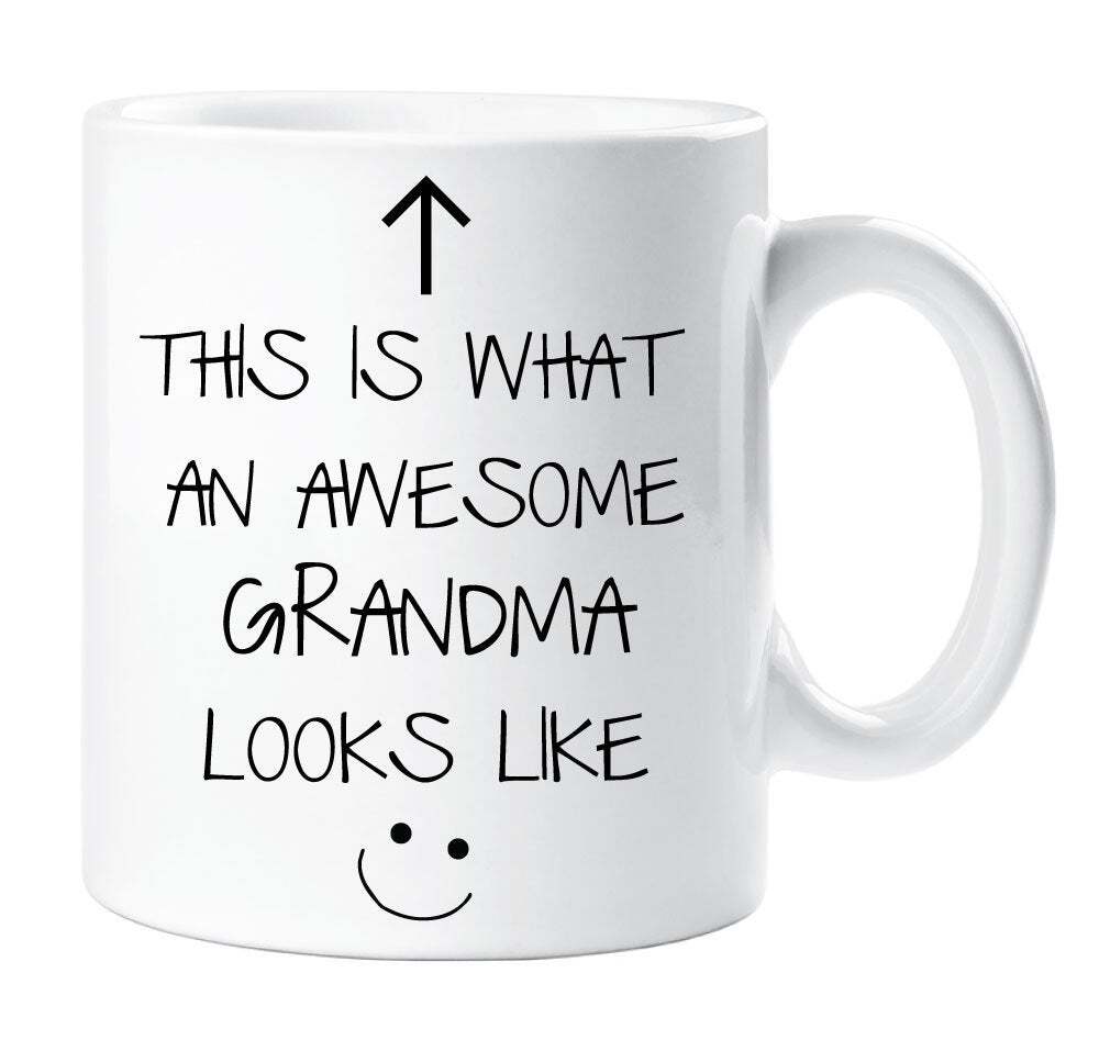 Awesome Grandma Mug - Ceramic Cup with Inspirational Design for Grandmothers