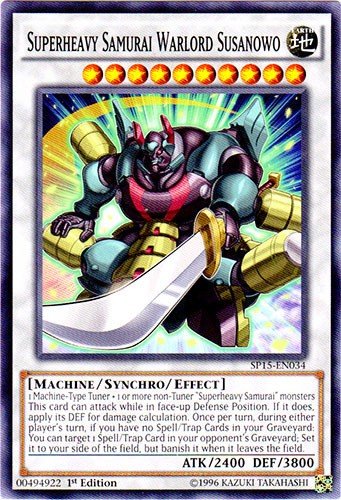 Superheavy Samurai Warlord Susanowo SP15-EN034 Common 1st Edition Near Mint