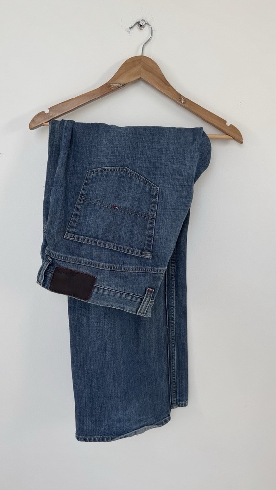 Tommy Hilfiger Madison Straight Fit Jeans for Men 40W 32L Blue Denim