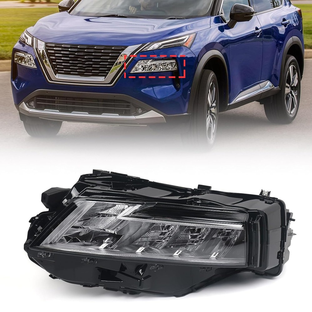 LED Headlight 26060-6RR0A For 2021 2022 2023 Nissan Rogue Left Driver Side