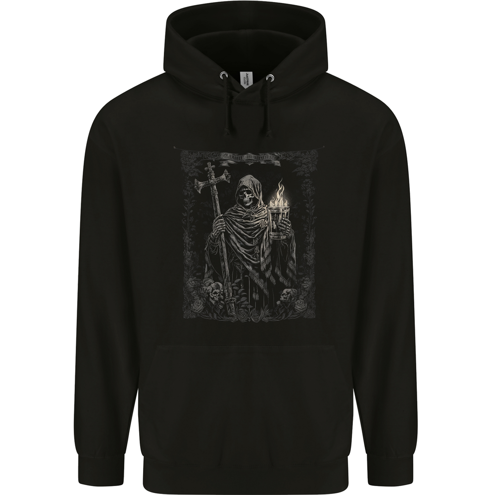 Gothic Grim Reaper Skull Heavy Metal Cotton Hoodie for Men