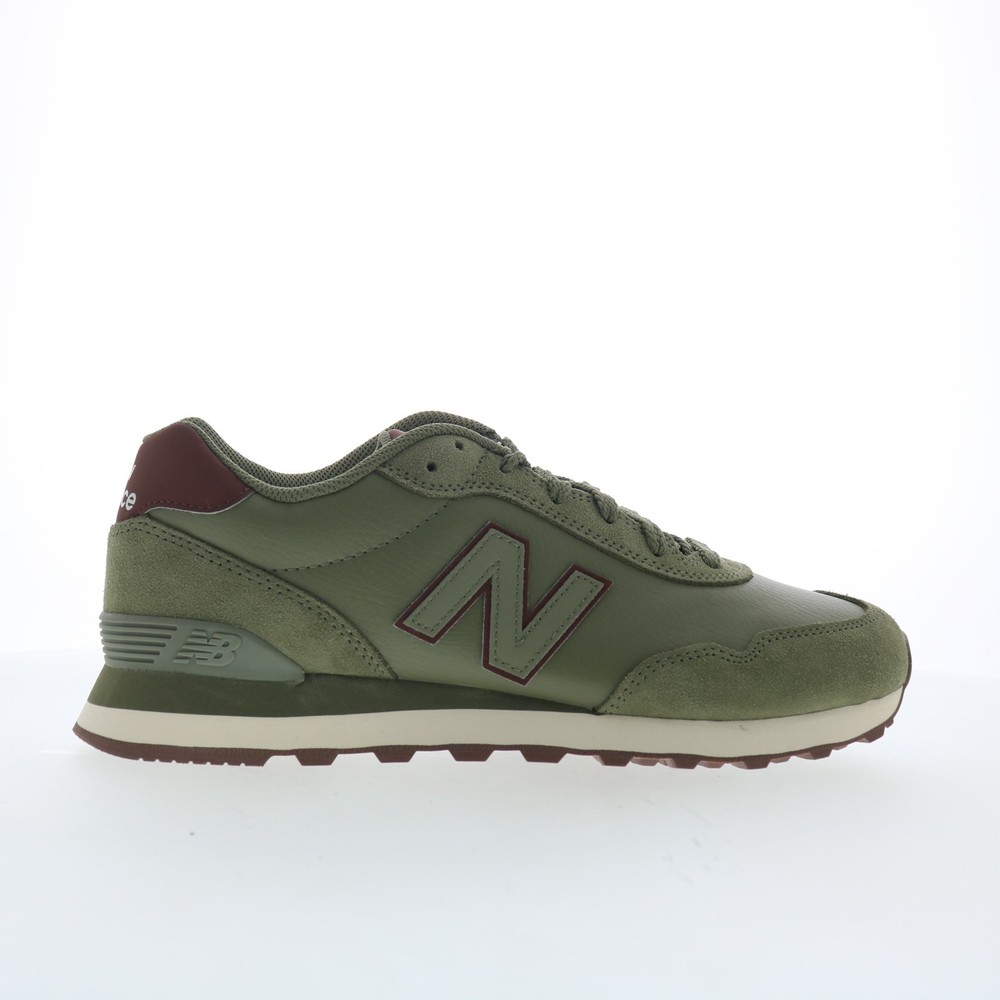 New Balance 515 ML515ADW Mens Green Suede Lace Up Lifestyle Sneakers Shoes