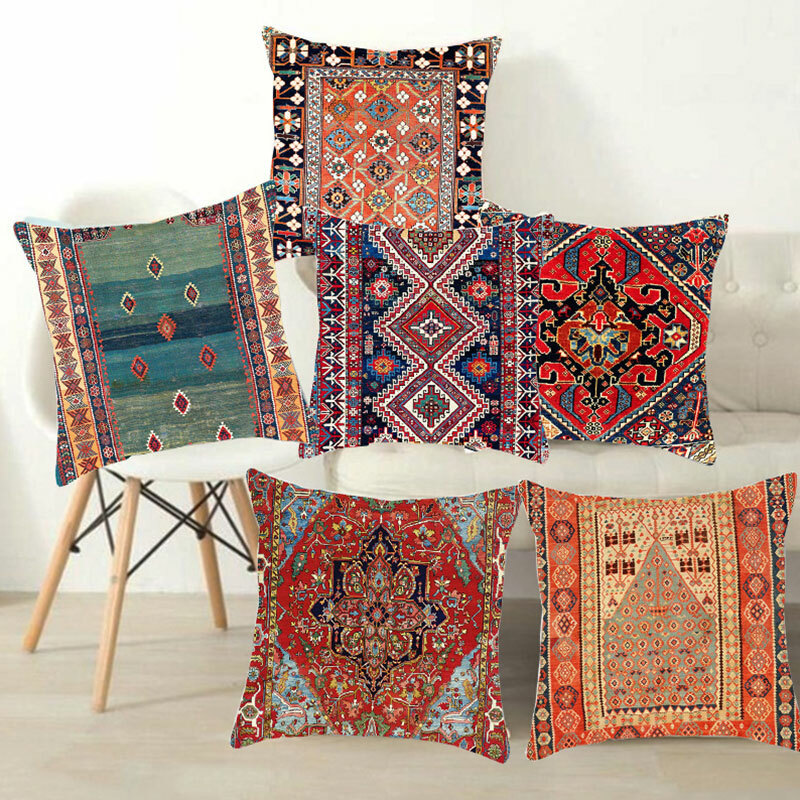 Ethnic Turkey Style  PRINTED Cushion Cover For Sofa Bedroom Car Pillowcases