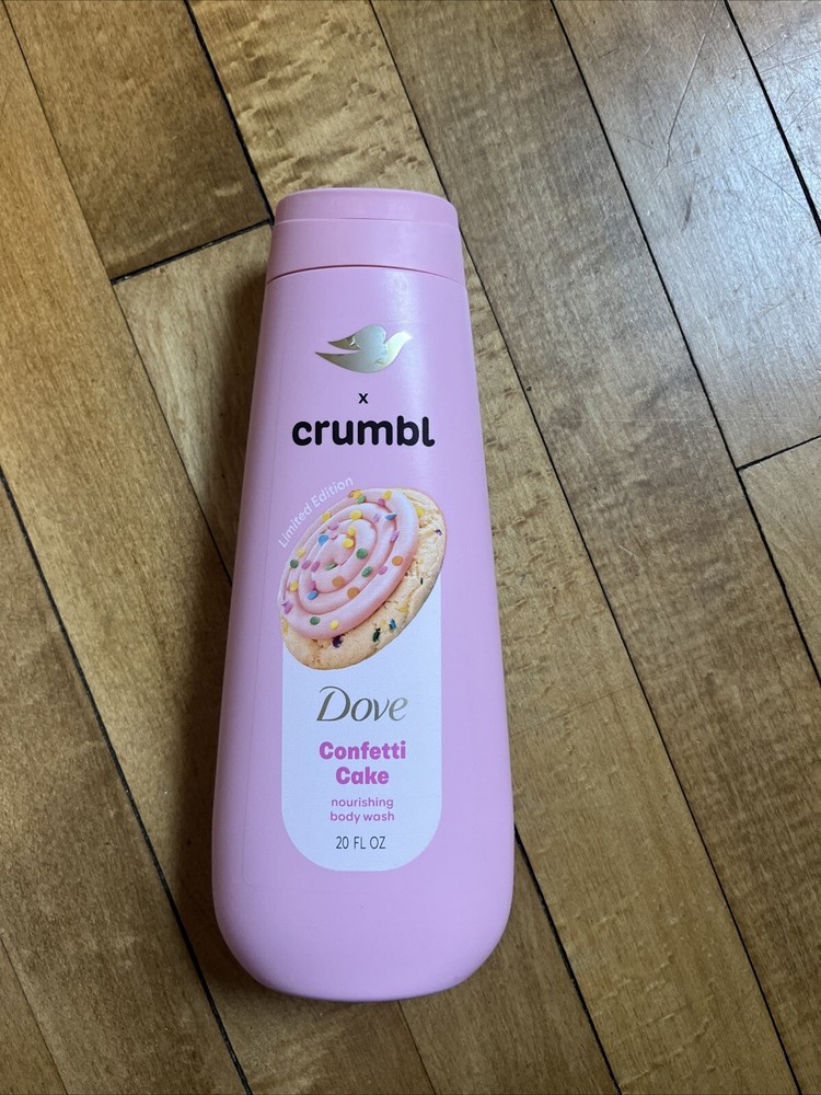 Dove X Crumbl - Limited Edition Confetti Cake Body Wash NEW 20oz.