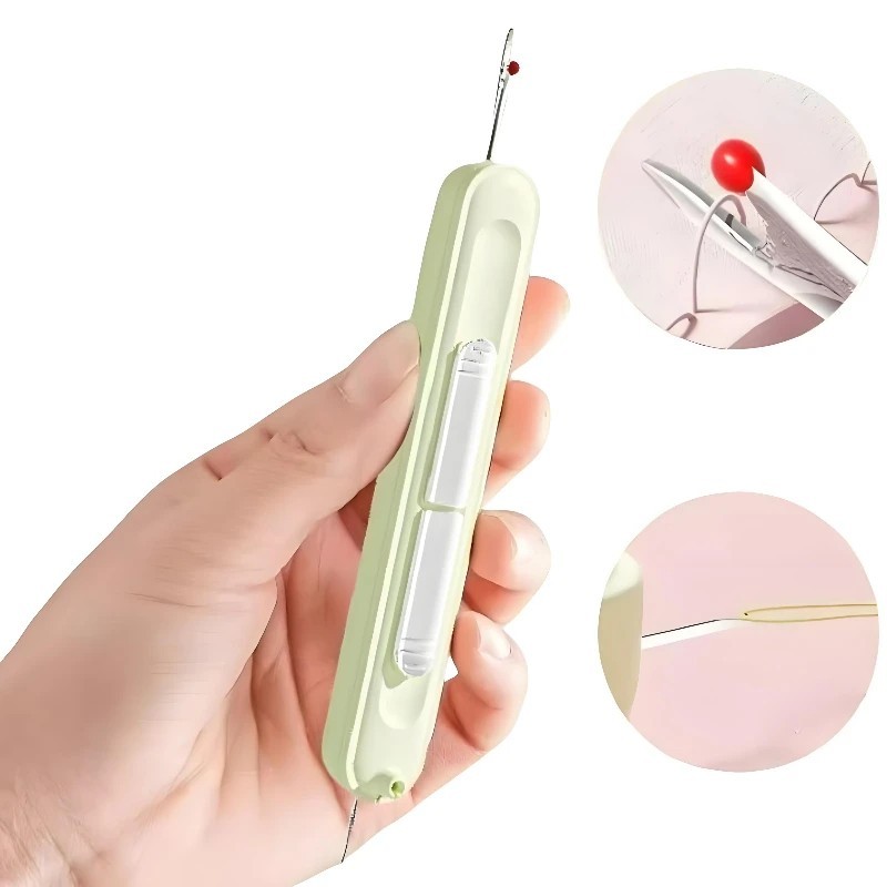 2in1 Needle Threader Hand Sewing Tool Multi Function Stitch Insertion DevicePlus