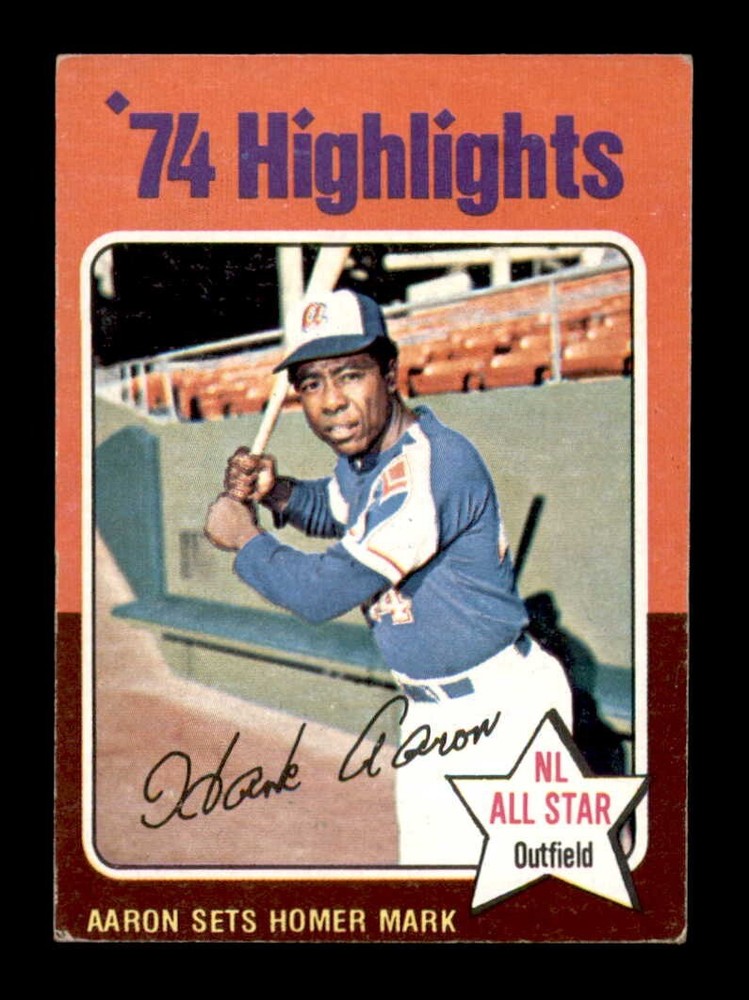 1975 Topps Mini Set Break # 1 Hank Aaron VG