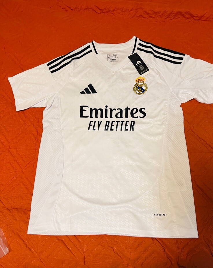 Real Madrid Home Jersey Mens Large