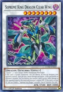 1x Supreme King Dragon Clear Wing YuGiOh Card NM Unlimited COP Deck