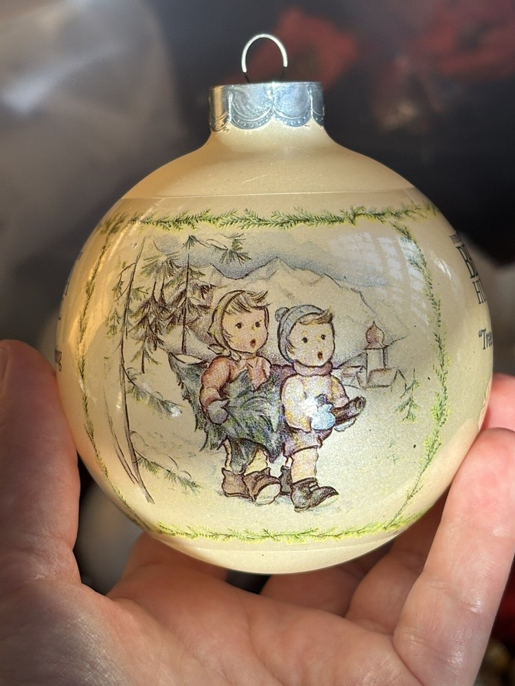 Vintage Berta Hummel 1997 Tree Trimming Time Christmas Ball