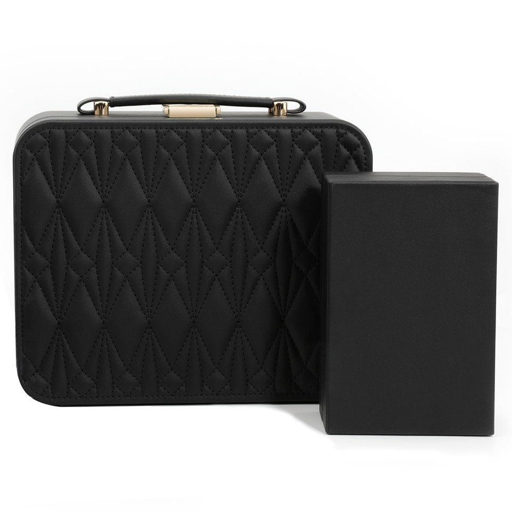 Travel Jewelry Box Jewelry Storage Case Jewelry Suitcase for Women and Men 2 ...