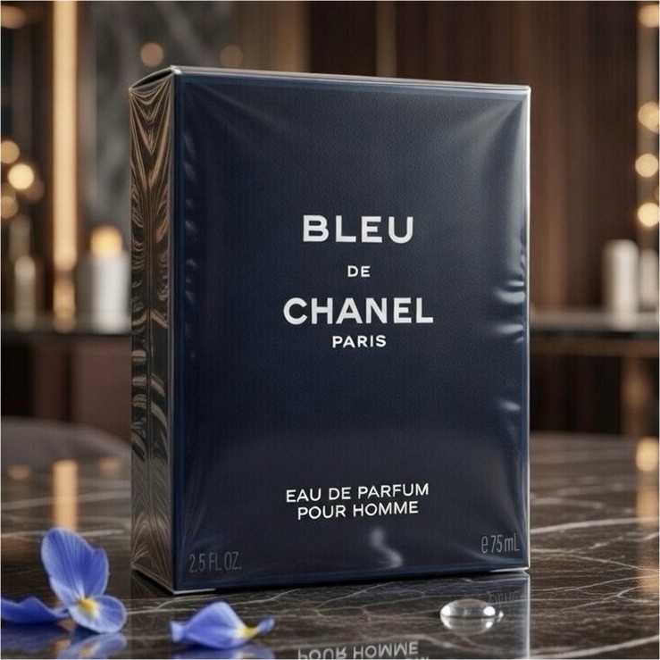 CHANEL Bleu de Chanel Eau de Parfum Spray for Men Regular Size 3.4 fl oz