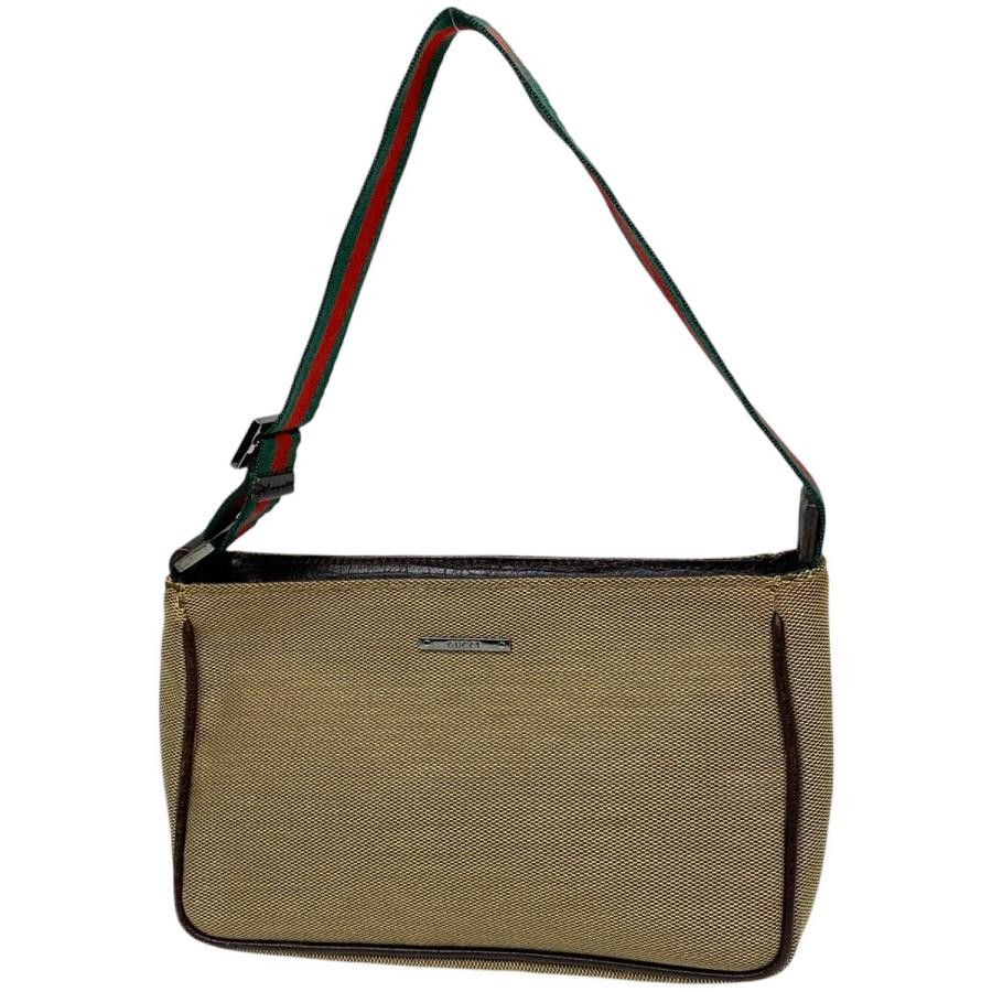 Gucci Sherry Line Web Canvas Beige Logo Handbag Clearance Sale-image
